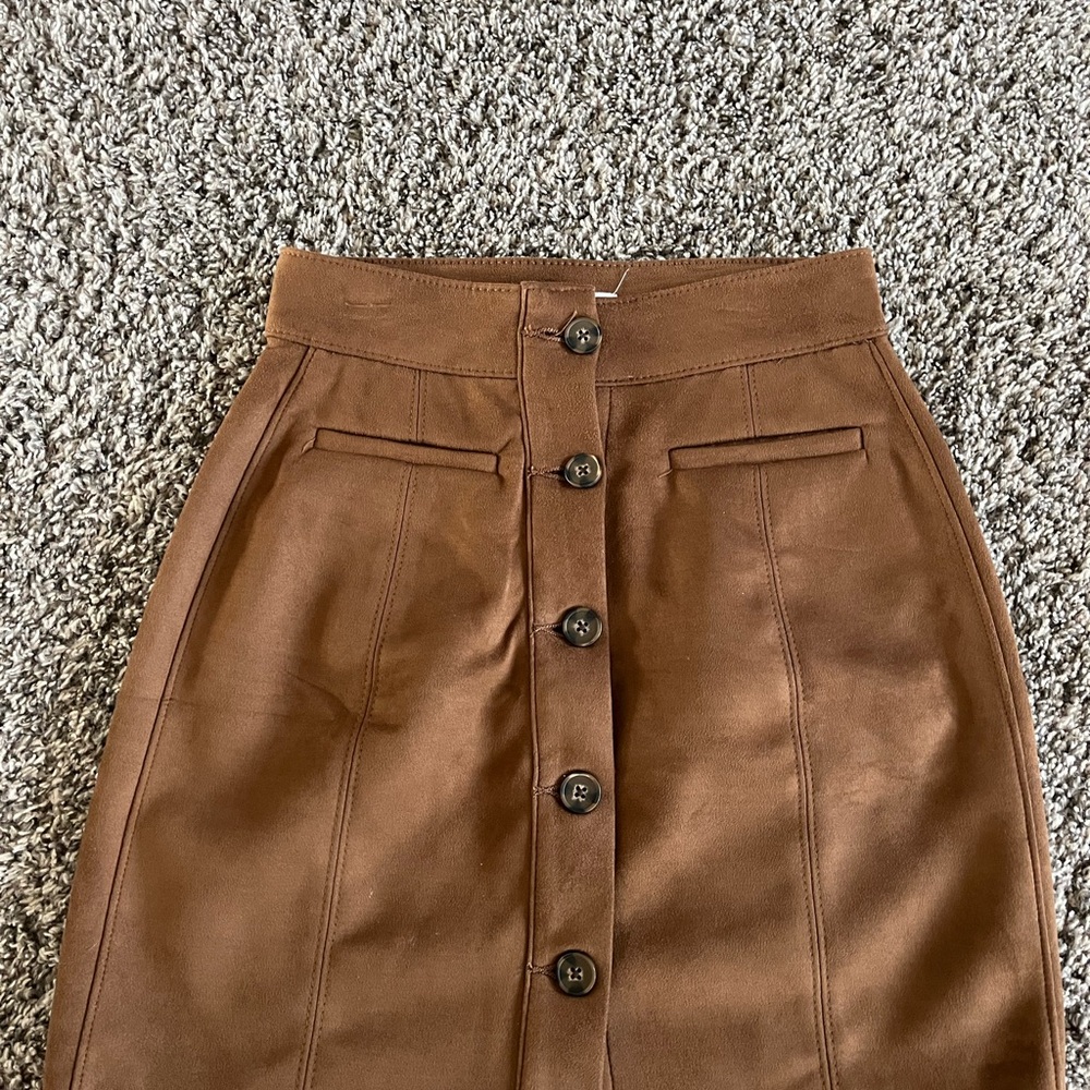 Maurices Brown Knee-Length Pencil Skirt